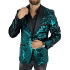 OPPOSUITS Marynarka męska elegancka cekinowa, estradowa, imprezowa OC24 morski niebieski | Sklep GriShop.eu | Marynarki