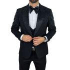 GIOVANNI PERA Garnitur GR14 ekskluzywny, sceniczny, czarny, ozdobnne kryształki, dla Pana Mlodego i nie tylko | Sklep GriShop.eu