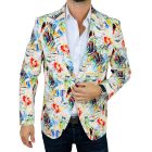 MARCO MILANO Marynarka męska C44 Biała, kolorowa, Picasso, wesołą może na komunię | Sklep GriShop.eu | Marynarki