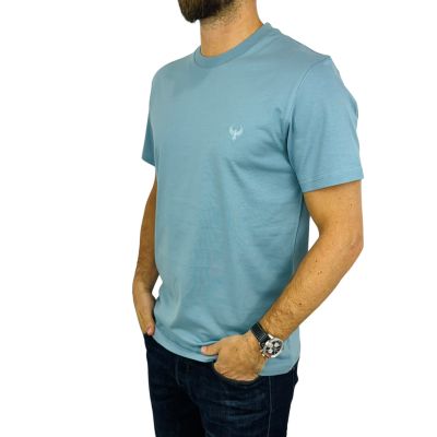 MARCO T-Shirt męski niebieski TM5 bawełniany, krótki rękaw | Sklep GriShop.eu | Strona główna