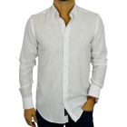 DANIEL BESSI Koszula męska fb259 biała bawełna jak len | Sklep GriShop.eu | Koszule