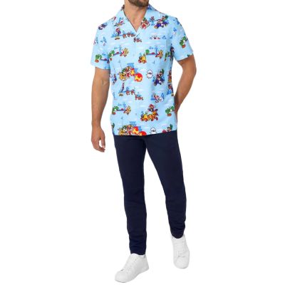 OPPOSUITS Koszula męska krótki rękaw, kolorowa kreskówki mario bros | Sklep GriShop.eu | Koszule