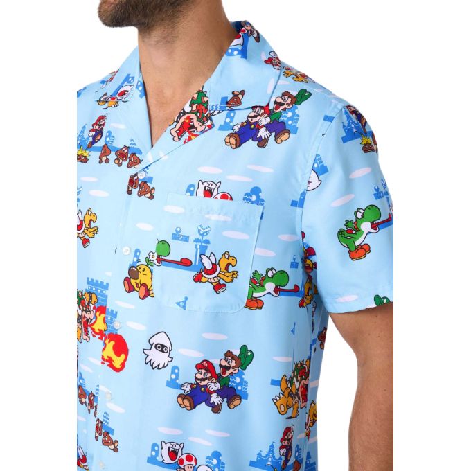 OPPOSUITS Koszula męska krótki rękaw, kolorowa kreskówki mario bros | Sklep GriShop.eu | Koszule
