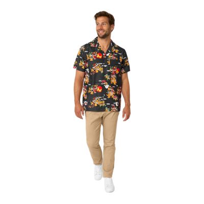 OPPOSUITS Koszula męska krótki rękaw, kolorowa gra Mario Bros Bowsers Mayhem | Sklep GriShop.eu | Koszule