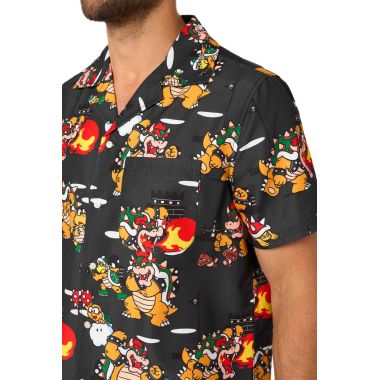 OPPOSUITS Koszula męska krótki rękaw, kolorowa gra Mario Bros Bowsers Mayhem | Sklep GriShop.eu | Koszule 2