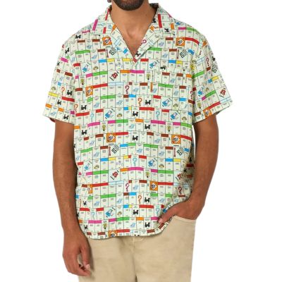OPPOSUITS Koszula męska krótki rękaw, kolorowa gra Monopoly | Sklep GriShop.eu | Koszule