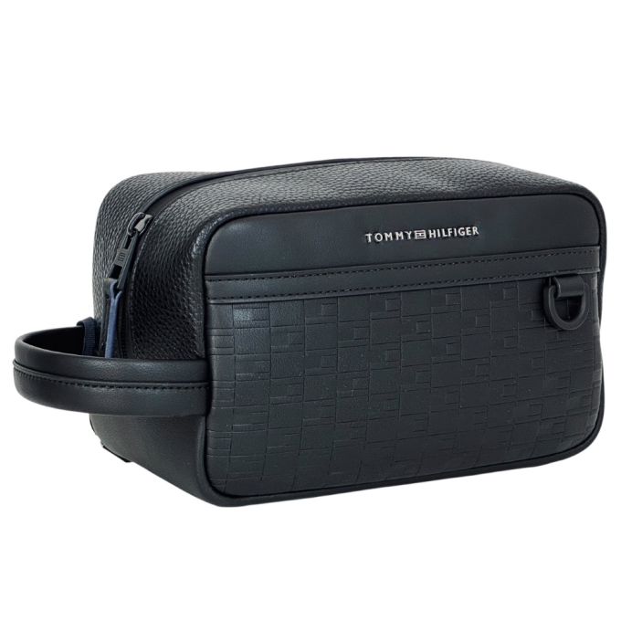 TOMMY HILFIGER Kosmetyczka Torba męska/damska czarna podróżna mała | Sklep GriShop.eu | Galanteria i dodatki