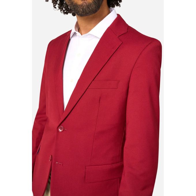 OPPOSUITS Marynarka męska czerwona, ciekawa niebieska podszewka, cosual podszewka | Sklep GriShop.eu | Strona główna