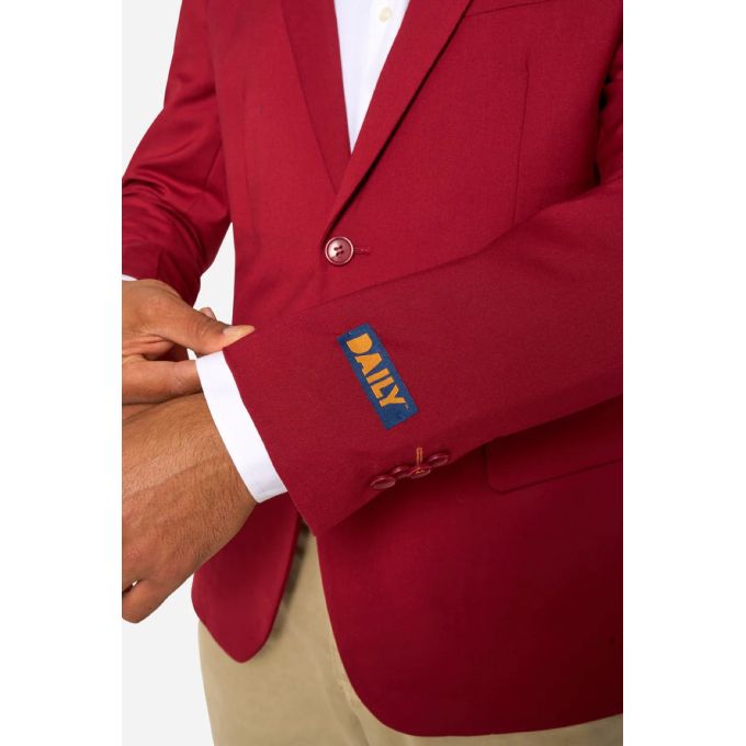 OPPOSUITS Marynarka męska czerwona, ciekawa niebieska podszewka, cosual podszewka | Sklep GriShop.eu | Strona główna