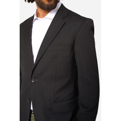 OPPOSUITS Marynarka męska czarna, ciekawa niebieska podszewka, cosual | Sklep GriShop.eu | Strona główna