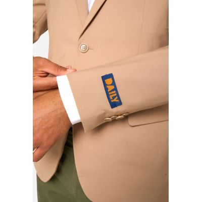 OPPOSUITS Marynarka męska beżowa, ciekawa niebieska podszewka, cosual | Sklep GriShop.eu | Strona główna