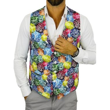 GIOVANNI PERA kamizelka męska D709 , kolorowa, wesoła, casual, impreza bezrękawnik | Sklep GriShop.eu | Kamizelki