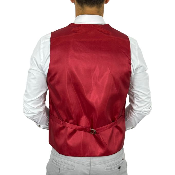 GIOVANNI PERA kamizelka męska D714 Czerwona lawa, casual, gorąca, impreza bezrękawnik | Sklep GriShop.eu | Kamizelki