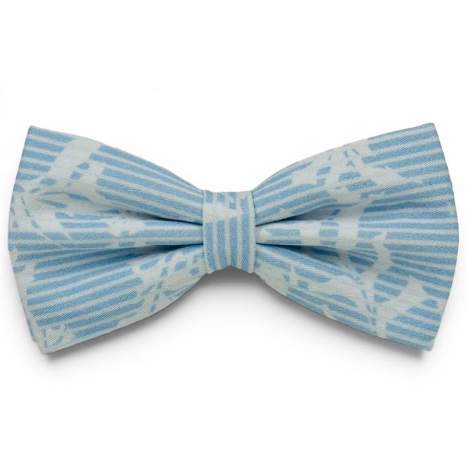 GIOVANNI PERA mucha muszka D712 Niebieska paski kwiaty casual, wesoła, impreza | Sklep GriShop.eu | Muszki