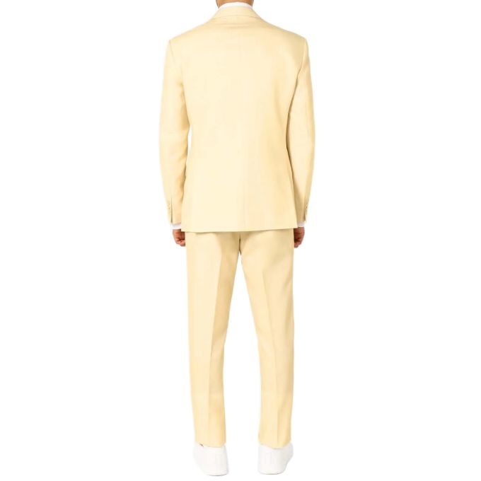 OPPOSUITS Garnitur męski z krawatem, jasny zółty, bananowy, casual, pastele | Sklep GriShop.eu | Garnitury