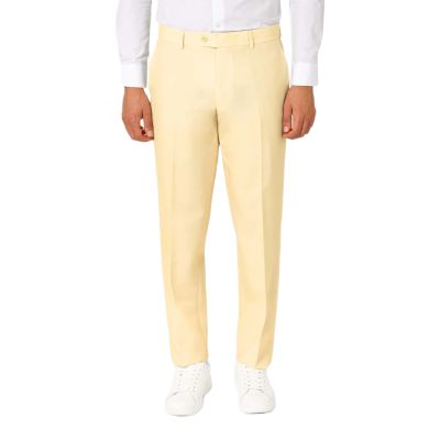 OPPOSUITS Garnitur męski z krawatem, jasny zółty, bananowy, casual, pastele | Sklep GriShop.eu | Garnitury