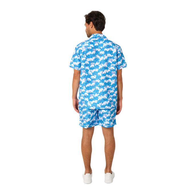 OPPOSUITS Komplet męski Smerfy koszula + spodenki, krótki rękaw, krótkie spodenki, kolorowy, wesoły | Sklep GriShop.eu | Koszule