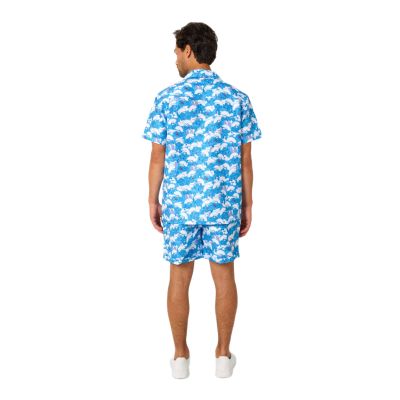 OPPOSUITS Komplet męski Smerfy koszula + spodenki, krótki rękaw, krótkie spodenki, kolorowy, wesoły | Sklep GriShop.eu | Koszule