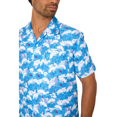 OPPOSUITS Komplet męski Smerfy koszula + spodenki, krótki rękaw, krótkie spodenki, kolorowy, wesoły | Sklep GriShop.eu | Koszule