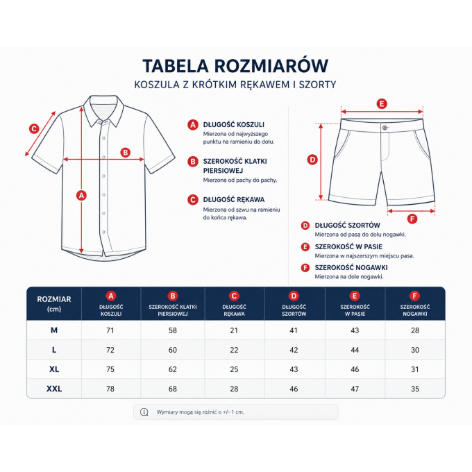 OPPOSUITS Komplet męski Smerfy koszula + spodenki, krótki rękaw, krótkie spodenki, kolorowy, wesoły | Sklep GriShop.eu | Koszule