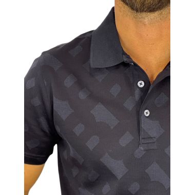 GIANNI MARCELO T-shirt polo męski PGM11 czarne, ekskluzywne | Sklep GriShop.eu | Koszulki 2