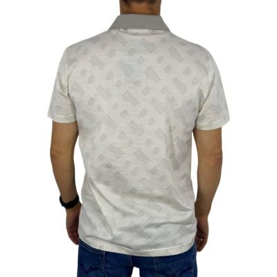 GIANNI MARCELO T-shirt polo męski PGM8 Kremowe, ekskluzywne | Sklep GriShop.eu | Koszulki