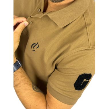 GIOVANNI PERA T-shirt polo męski PG1 beżowy, elastyczne | Sklep GriShop.eu | Koszulki 2