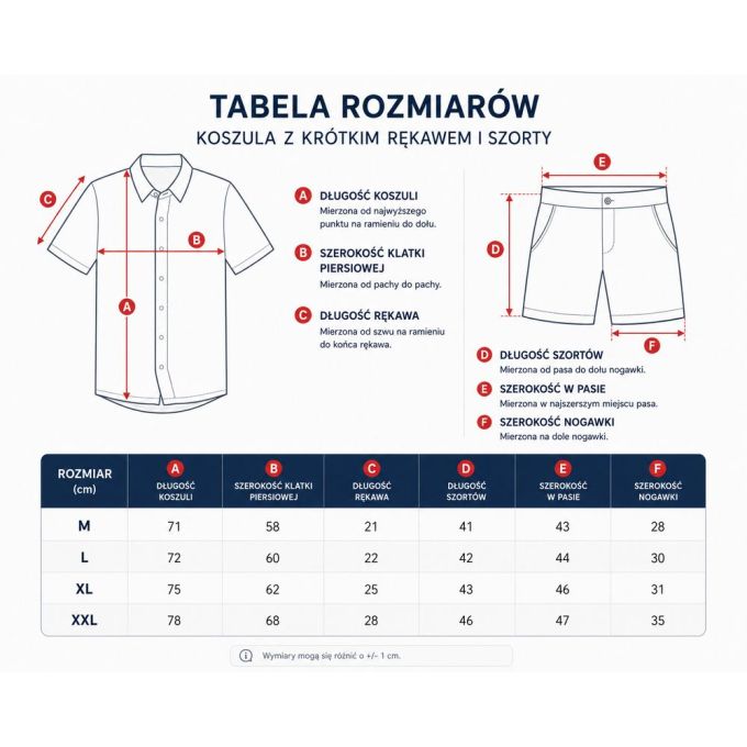 OPPOSUITS Komplet męski Smerfy koszula + spodenki, krótki rękaw, krótkie spodenki, kolorowy, wesoły | Sklep GriShop.eu | Koszule