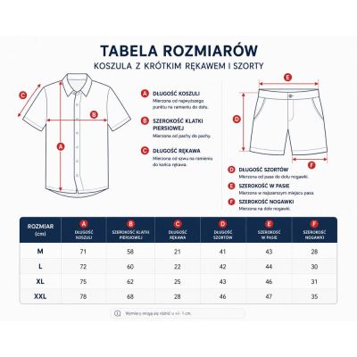 OPPOSUITS Komplet męski Smerfy koszula + spodenki, krótki rękaw, krótkie spodenki, kolorowy, wesoły | Sklep GriShop.eu | Koszule