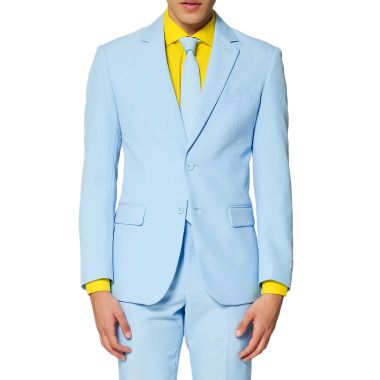 OPPOSUITS Garnitur męski z krawatem, jasny niebieski, Ice Ice Baby , casual, pastele | Sklep GriShop.eu | Garnitury