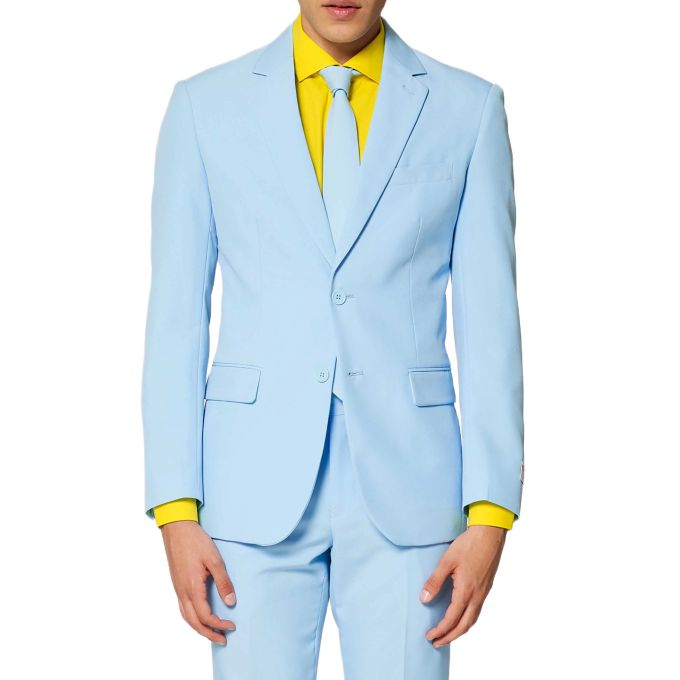 OPPOSUITS Garnitur męski z krawatem, jasny niebieski, Ice Ice Baby , casual, pastele | Sklep GriShop.eu | Garnitury