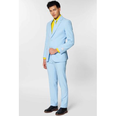 OPPOSUITS Garnitur męski z krawatem, jasny niebieski, Ice Ice Baby , casual, pastele | Sklep GriShop.eu | Garnitury
