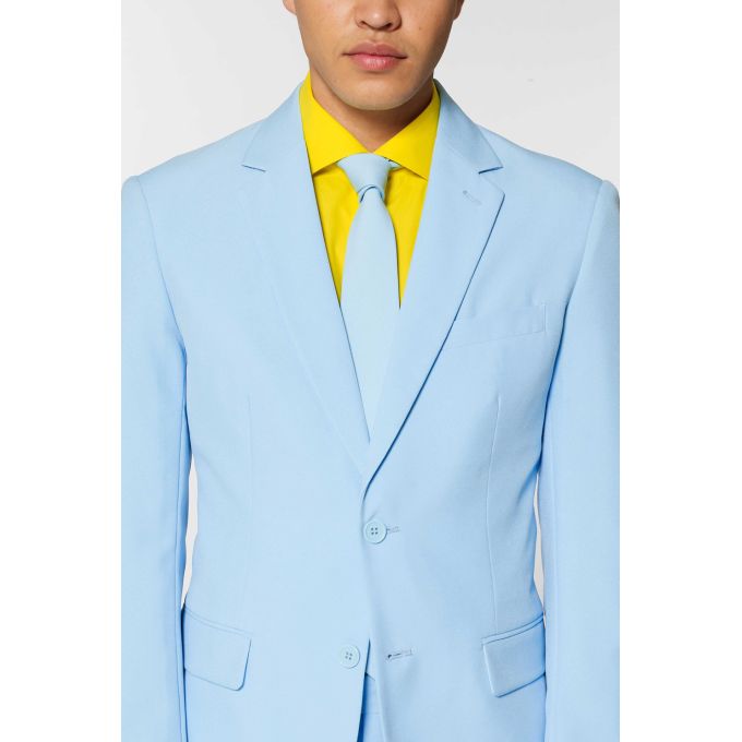 OPPOSUITS Garnitur męski z krawatem, jasny niebieski, Ice Ice Baby , casual, pastele | Sklep GriShop.eu | Garnitury