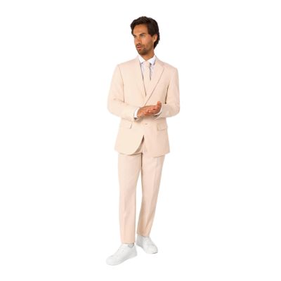 OPPOSUITS Garnitur męski z krawatem, piaskowy, casual, pastele | Sklep GriShop.eu | Garnitury