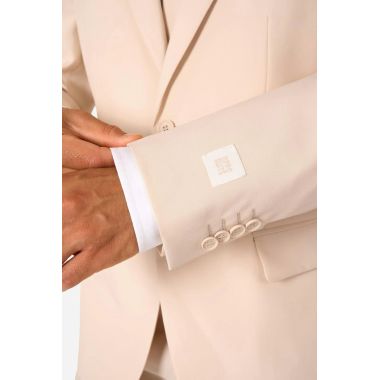 OPPOSUITS Garnitur męski z krawatem, piaskowy, casual, pastele | Sklep GriShop.eu | Garnitury 2
