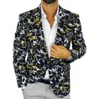 GIOVANNI PERA Marynarka męska D718 , czarna, kolorowa, wesoła, casual, impreza | Sklep GriShop.eu | Marynarki