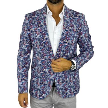 GIOVANNI PERA Marynarka męska D719 , kolorowa, kwiaty, wesoła, casual, impreza | Sklep GriShop.eu | Marynarki