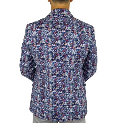 GIOVANNI PERA Marynarka męska D719 , kolorowa, kwiaty, wesoła, casual, impreza | Sklep GriShop.eu | Marynarki