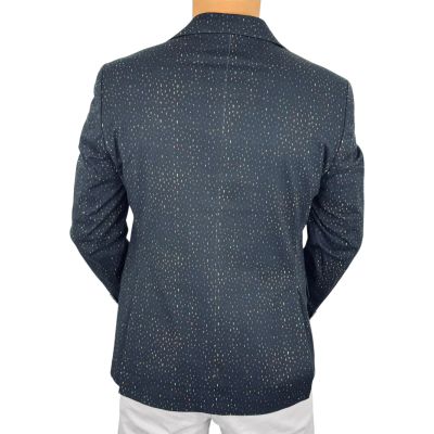 GIOVANNI PERA Marynarka męska D722 , czarna, kolorowa, wesoła, wodzirej, impreza | Sklep GriShop.eu | Marynarki