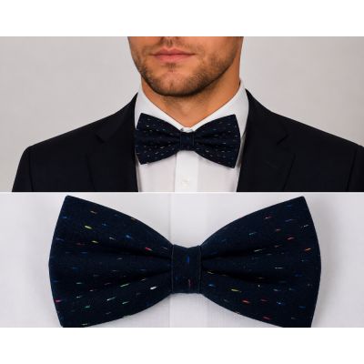 GIOVANNI PERA mucha muszka D722 , czarna, kolorowa, wesoła, wodzirej, impreza | Sklep GriShop.eu | Muszki