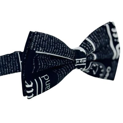 GIOVANNI PERA mucha muszka D720 , czarno biała gazeta, wesoła, casual, impreza | Sklep GriShop.eu | Muszki