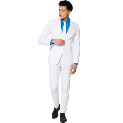 OPPOSUITS Garnitur męski z krawatem, biały, casual, White Knight | Sklep GriShop.eu | Garnitury