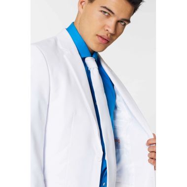 OPPOSUITS Garnitur męski z krawatem, biały, casual, White Knight | Sklep GriShop.eu | Garnitury 2
