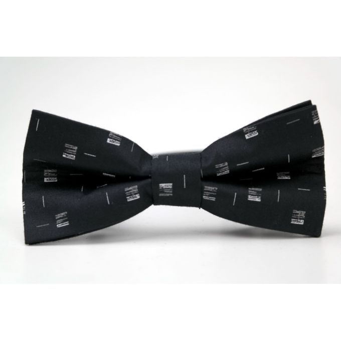 DANIEL BESSI elegancka mucha muszka CZARNA, wzór | Sklep GriShop.eu | Galanteria i dodatki