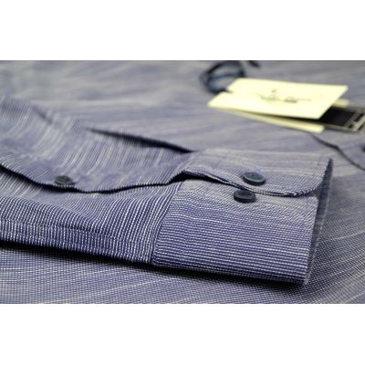 DANIEL BESSI Koszula męska fb210 niebieska | Sklep GriShop.eu | Koszule