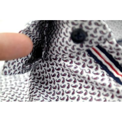 DANIEL BESSI Koszula męska fb720 drobne listka | Sklep GriShop.eu | Koszule