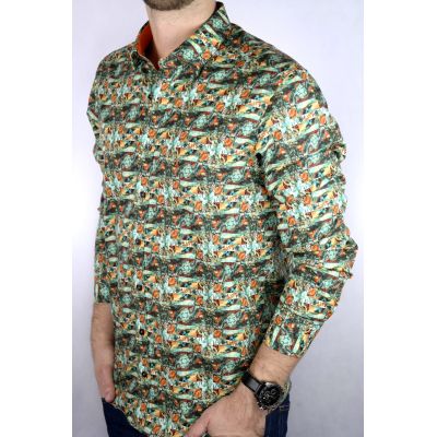 DANIEL BESSI Koszula męska fb169 kolorowa | Sklep GriShop.eu | Koszule