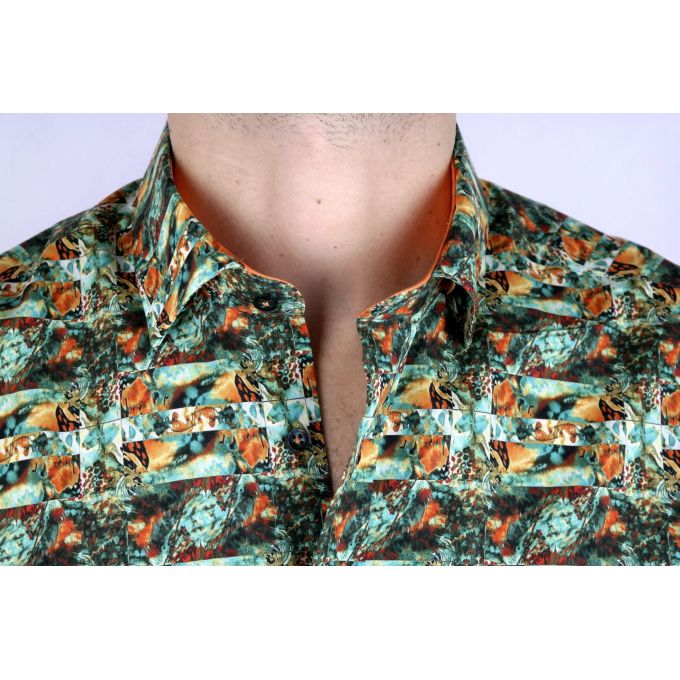 DANIEL BESSI Koszula męska fb169 kolorowa | Sklep GriShop.eu | Koszule