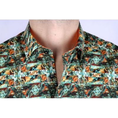 DANIEL BESSI Koszula męska fb169 kolorowa | Sklep GriShop.eu | Koszule