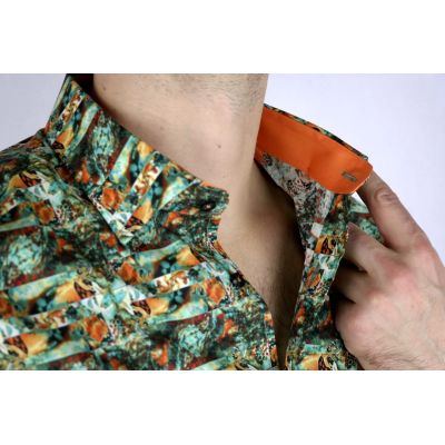 DANIEL BESSI Koszula męska fb169 kolorowa | Sklep GriShop.eu | Koszule